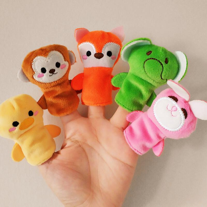 套手指玩偶婴儿手指偶宝宝动物手偶互动玩具幼儿园手指故事玩偶教具