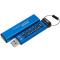金士顿(Kingston)32GB U盘 DT2000 读速120MB/s 256位AES硬件加密 USB3.1优盘