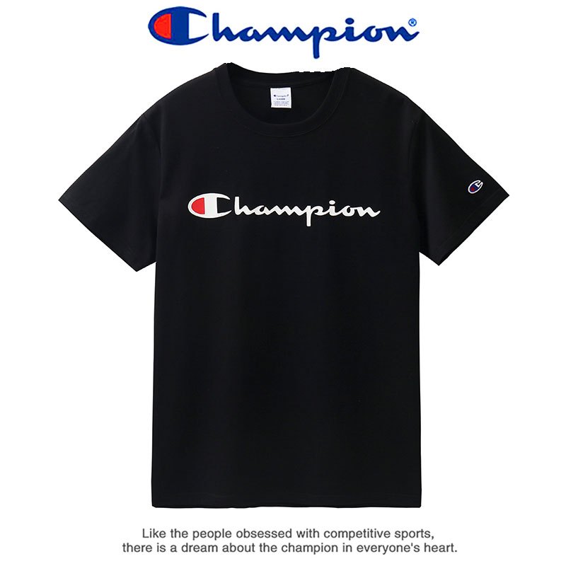 Champion 潮牌冠军男士圆领短袖运动T恤女宽松圆领情侣时尚百搭短T GT19-Y06819
