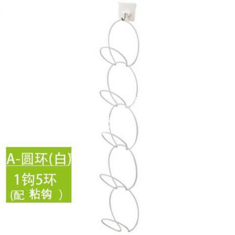 米魁家庭整理用具米魁挂帽子收纳架挂架挂钩收纳后家用的壁挂架子帽架背放架托 强力粘钩 圆5环 白色 价格图片品牌报价 苏宁易购泰美源家居专营店