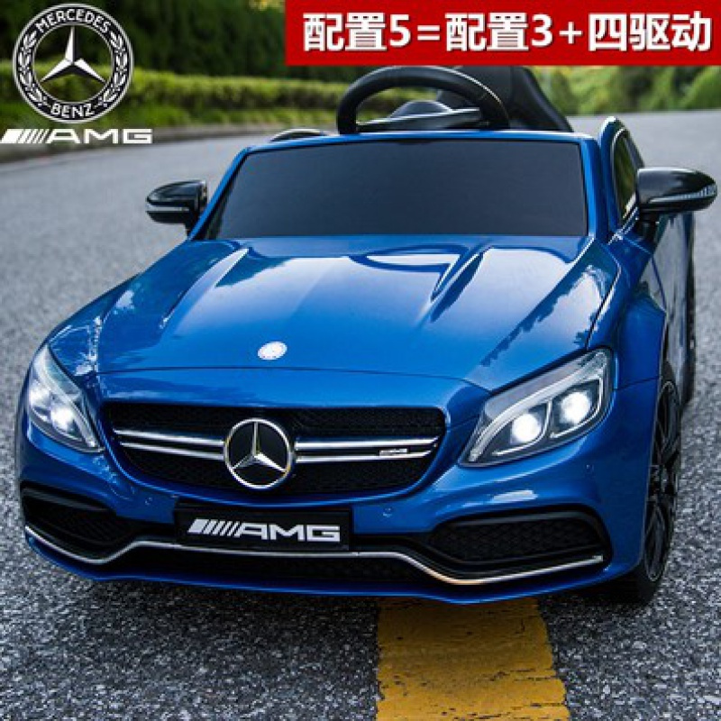 奔驰儿童四轮电动车可遥控小汽车男女孩公主宝宝玩具车可坐越野车