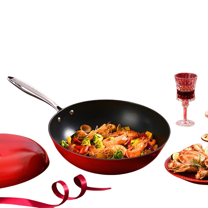 火象鹅卵石炒锅HXG-CG305个高清大图