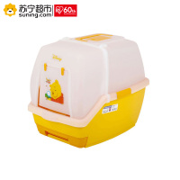 爱丽思(IRIS) 防臭猫砂盆 宠物厕所 双层全封闭TIO-530FT 小熊维尼