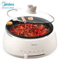 美的(Midea)分体式多用途电火锅家用大容量大功率多功能涮烤一体电锅不粘锅宿舍煮锅多功能锅电热锅DY28P151