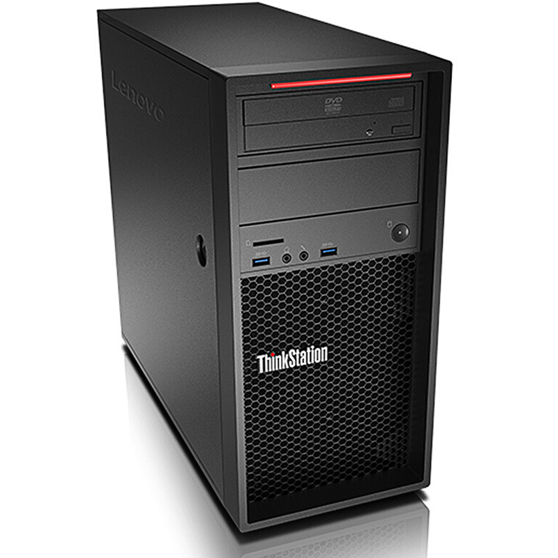 联想(Lenovo)ThinkStation P520C图形工作站主机 台式机电脑 W-2123 / 32G内存 /256G+ 2T硬盘 / P2200配23.8英寸显示器
