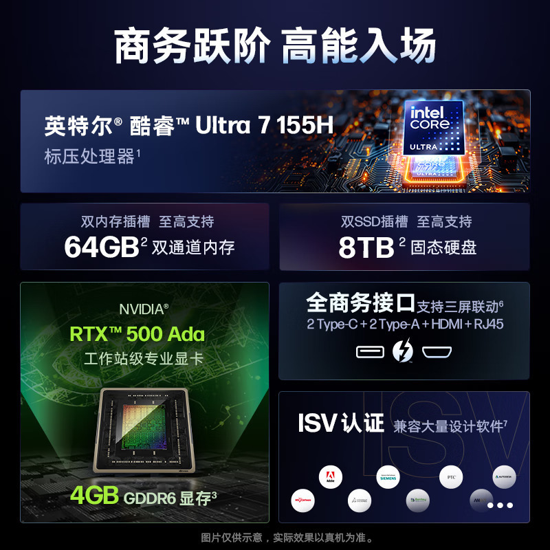 惠普(HP)战99 24款16英寸高性能笔记本AI电脑设计师本移动工作站(Ultra7 155H 16G 1TB固态 RTX500Ada 4G独显 2.5K高色域)