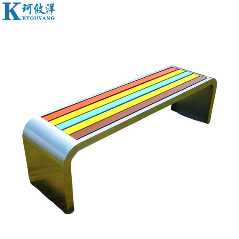 珂攸洋不锈钢长条椅2000*400*450mm张高清大图