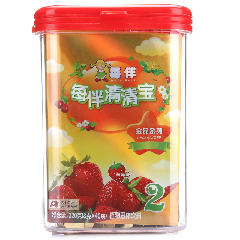 每伴(Mate best)金品草莓味清清宝2段320g 罐装 国产