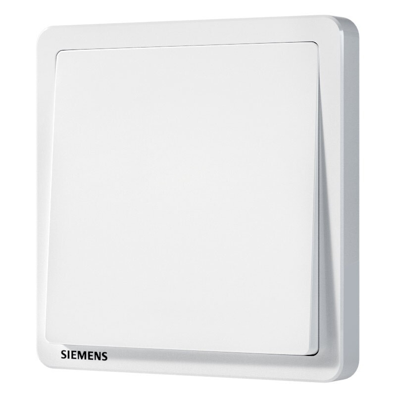 西门子(SIEMENS)开关插座面板 致典系列雅白色开关插座 二开多控(二位中途)