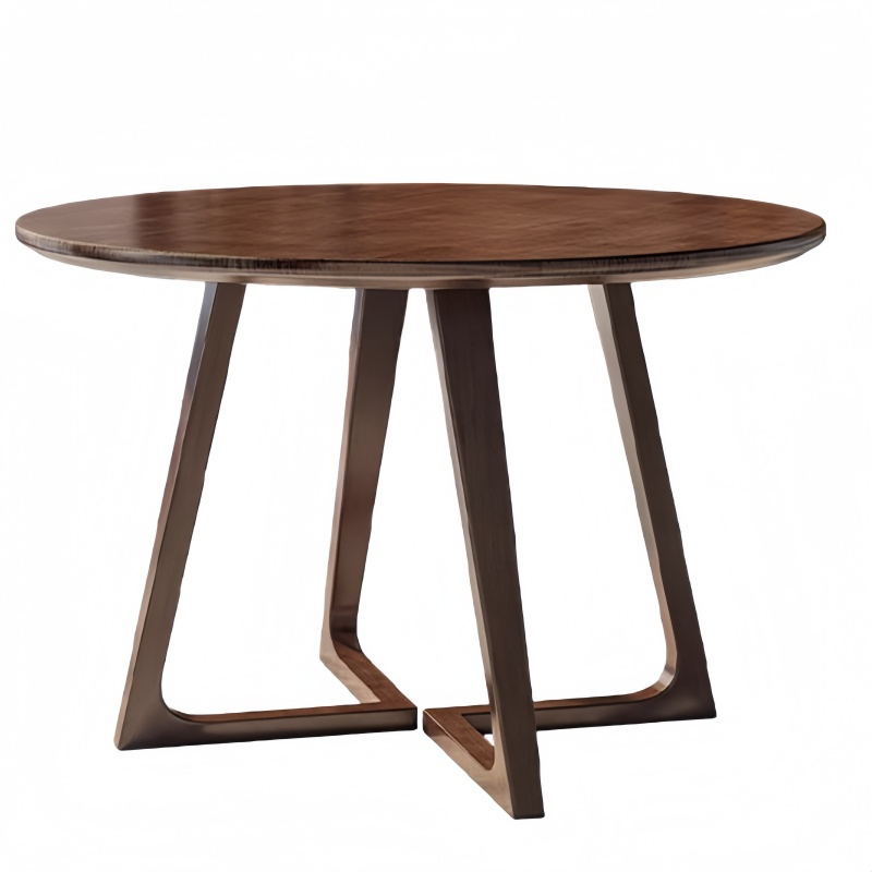 攸形餐桌100*75cm张高清大图