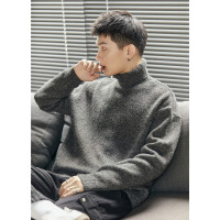 [1.5折价71元]唐狮男毛衣秋季毛衣高领花纱毛衣秋冬毛衣男毛衣秋季男士毛衫秋季