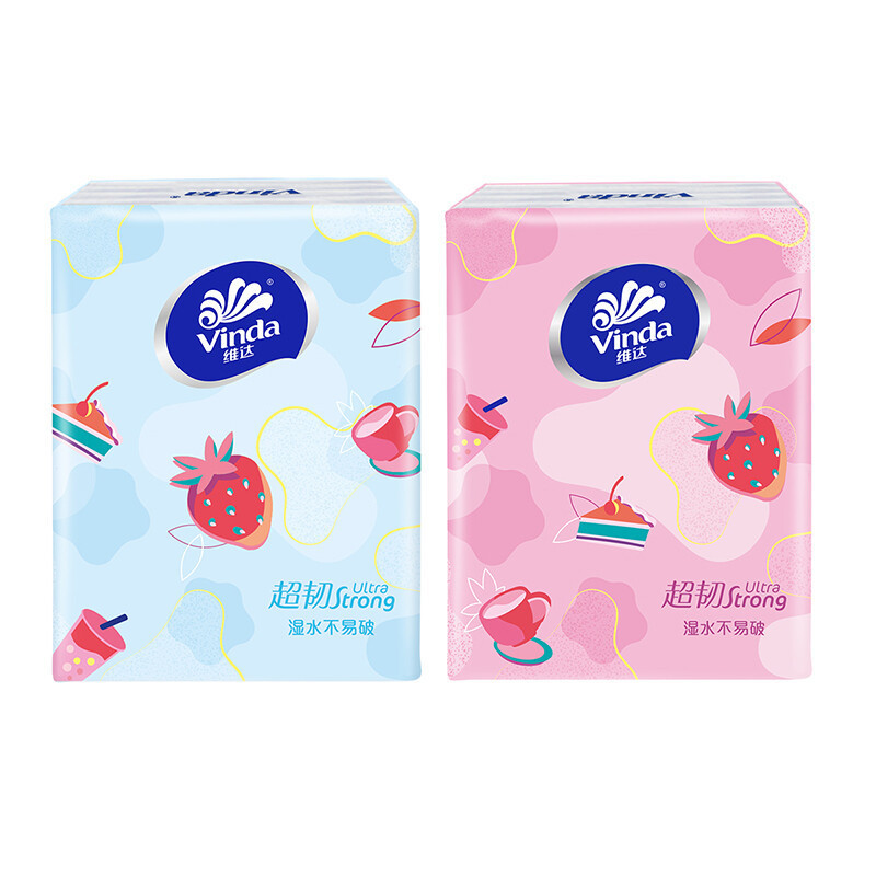 V0135D 维达5张4层超韧迷你手帕纸24包/提 1提