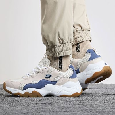 Skechers/斯凯奇男鞋新款厚底熊猫鞋轻质缓震运动休闲鞋237151-TAN ZP 237151-TAN/棕褐色 44