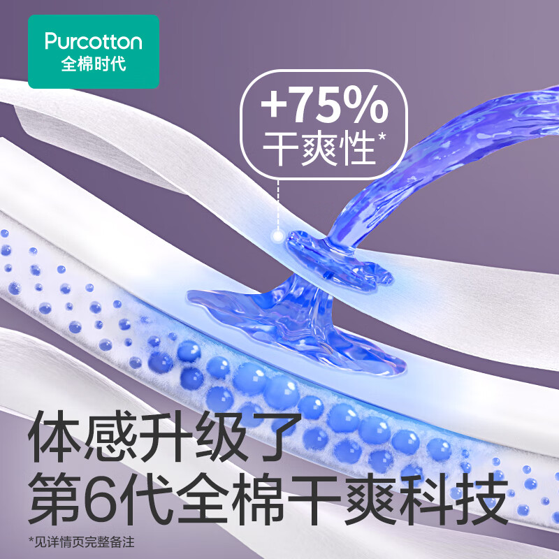全棉时代Purcotton女性护理卫生湿巾大包装无香型柔肤湿巾长效保湿无酒精低敏设计高清大图