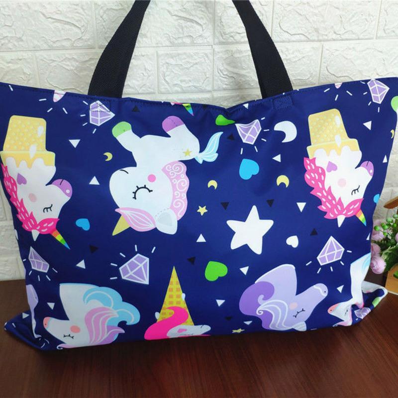 不防水恐龙没有拉链 35*38cm(可放A4) 防水帆布衣服幼儿园被褥收纳袋装被子的袋子棉被学生手提袋行李袋