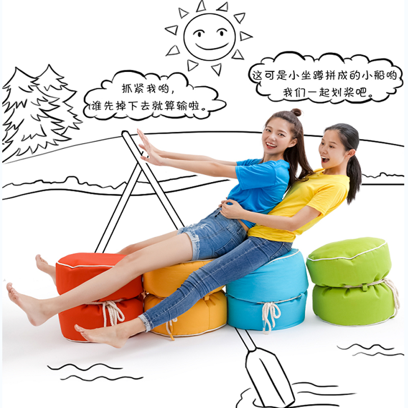 恒享家 个性小矮凳换鞋凳小圆凳家用布艺小沙发凳简约现代小脚凳 L914