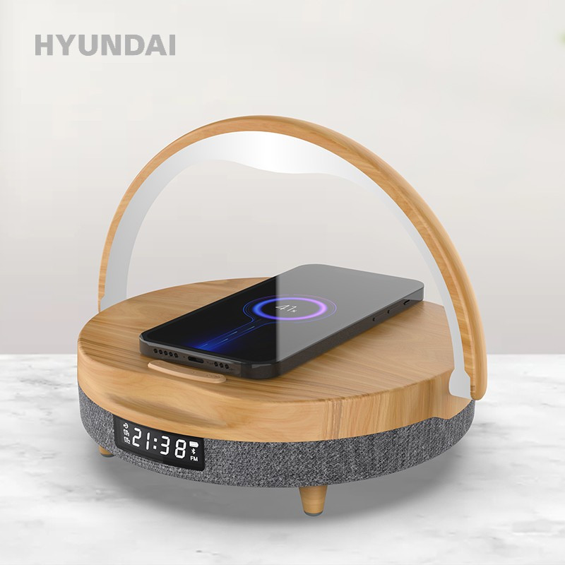 HYUNDAI YH-C009 Plus 多功能无线充台灯时计闹钟音箱