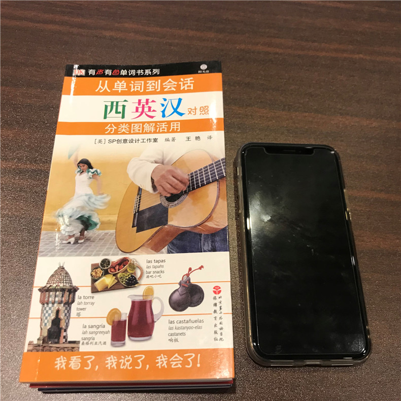 [正版]旅游教育从单词到会话 西英汉对照分类图解活用-西班牙旅游日常生活西语学习 (含光盘) 有声有图单词书系列 978高清大图