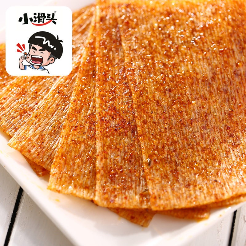 小滑头 辣条麻辣豆皮辣片360g(18gx20包) 8090后儿时零食小吃休闲食品老式大辣片高清大图