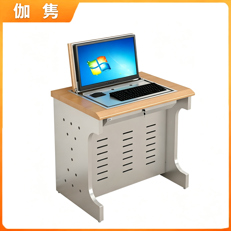 伽隽 电脑桌翻转桌培训桌 单人位 张高清大图