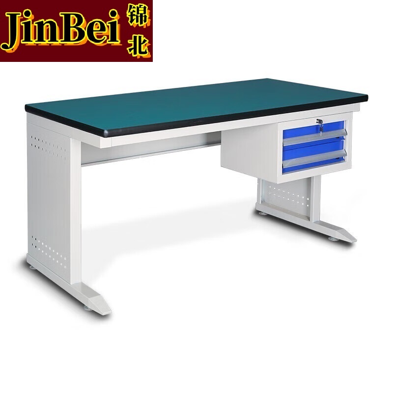 锦北防静电工作台车间流水线操作台带灯工具桌操作台 1.2米单桌+抽屉