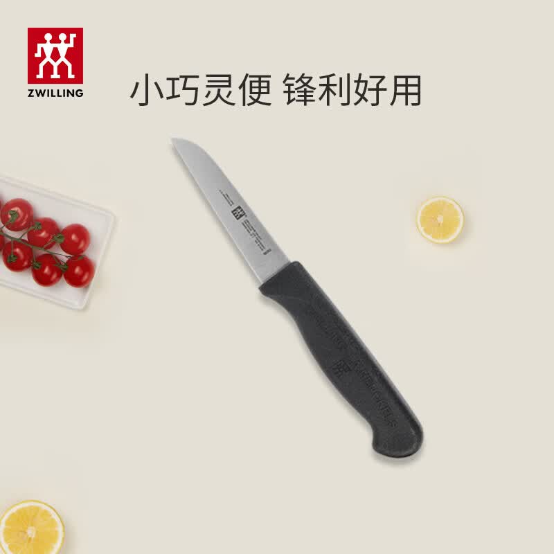 双立人(ZWILLING)菜刀刀具家用切菜刀切片切肉刀片鱼刀厨刀中片刀蔬果刀 中片刀+蔬果刀2件套 PZ-1360高清大图
