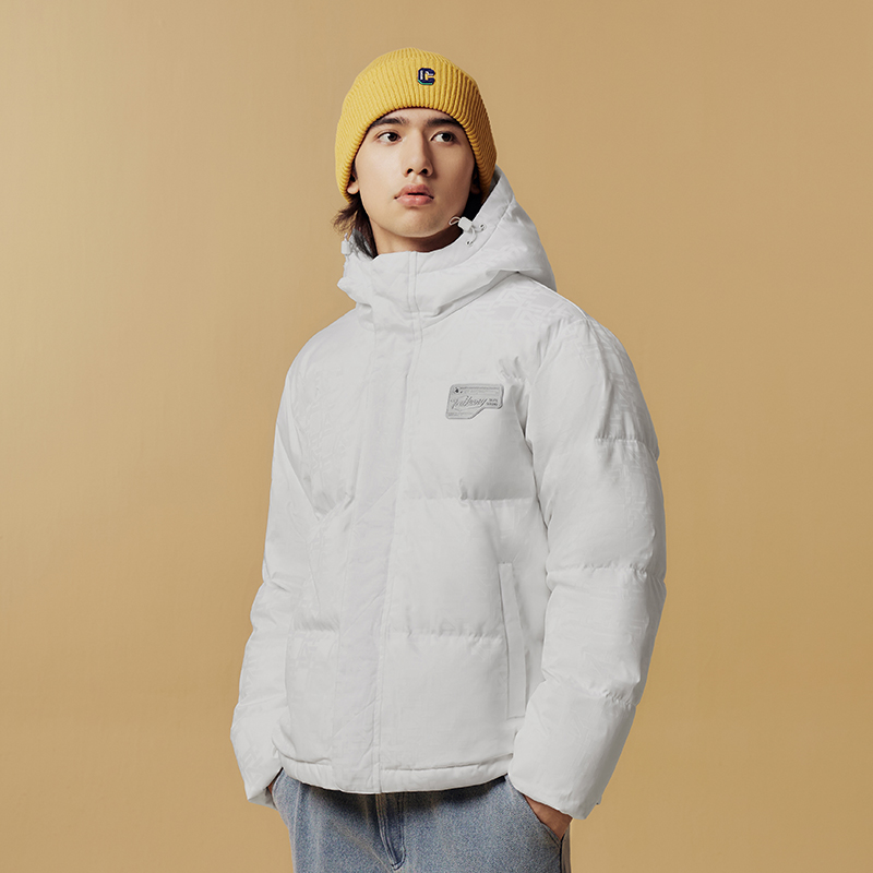 361°羽绒服男冬季男士加厚保暖连帽短羽绒服宽松休闲运动外套高清大图