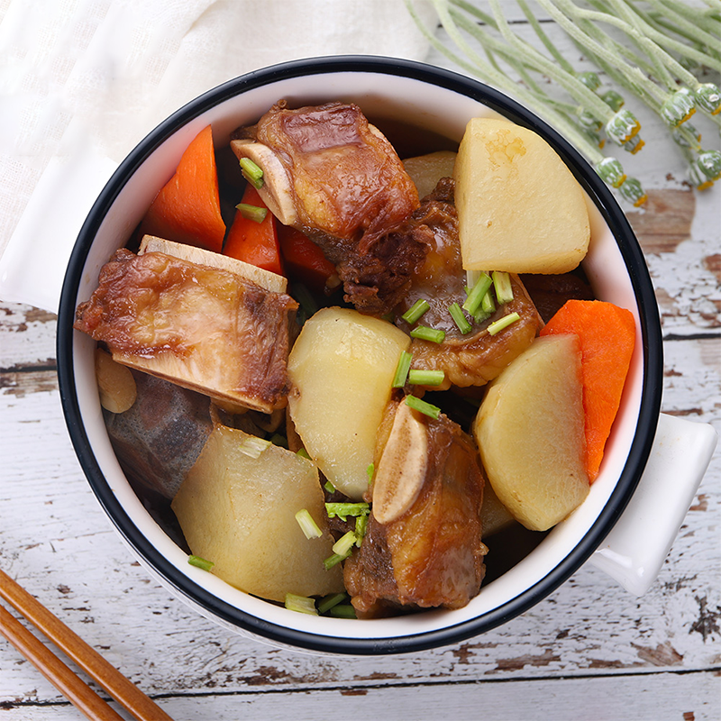 科尔沁 牛肋排 500g/袋 内蒙古牛肉 红烧 炖汤 火锅 烧烤食材