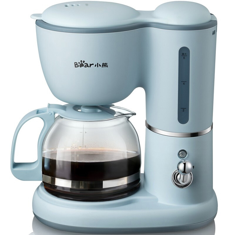 小熊咖啡机家用美式滴漏式全自动咖啡机蓝色0.6L KFJ-A06K1