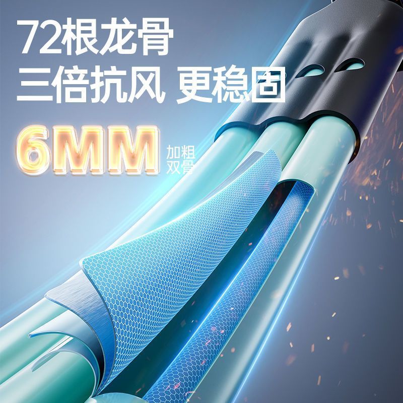 84骨雨伞男折叠全自动伞女学生大号防晒晴雨两用太阳伞遮阳伞高清大图