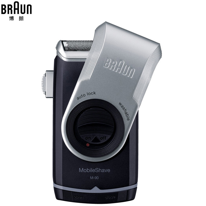博朗(BRAUN) 电动剃须刀 M90 全身水洗 便携式 干电池 单刀头 往复式 刮胡刀