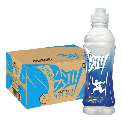 农夫山泉尖叫蓝瓶多肽型运动饮料550ml*15瓶/箱