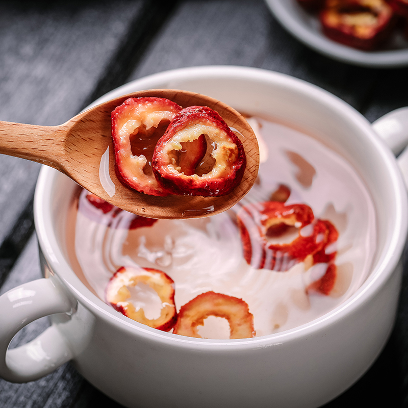 农天使花茶山楂片无核山楂圈泡茶泡水喝的花果茶水果茶花茶80g瓶