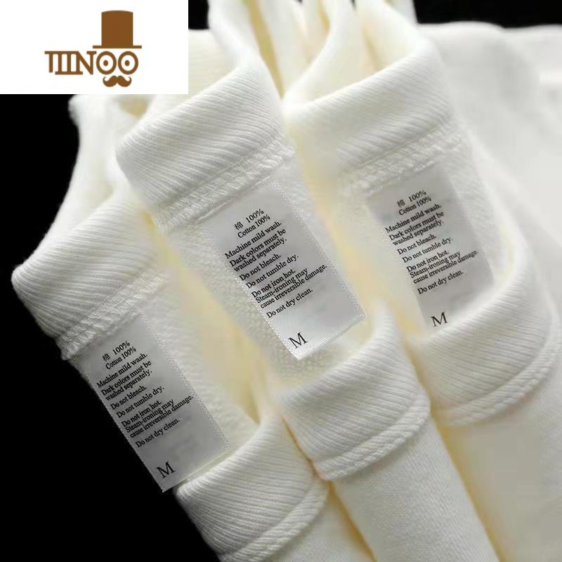 YANXU纯色百搭长袖新款学生青少年潮流长袖T恤上衣男女高清大图