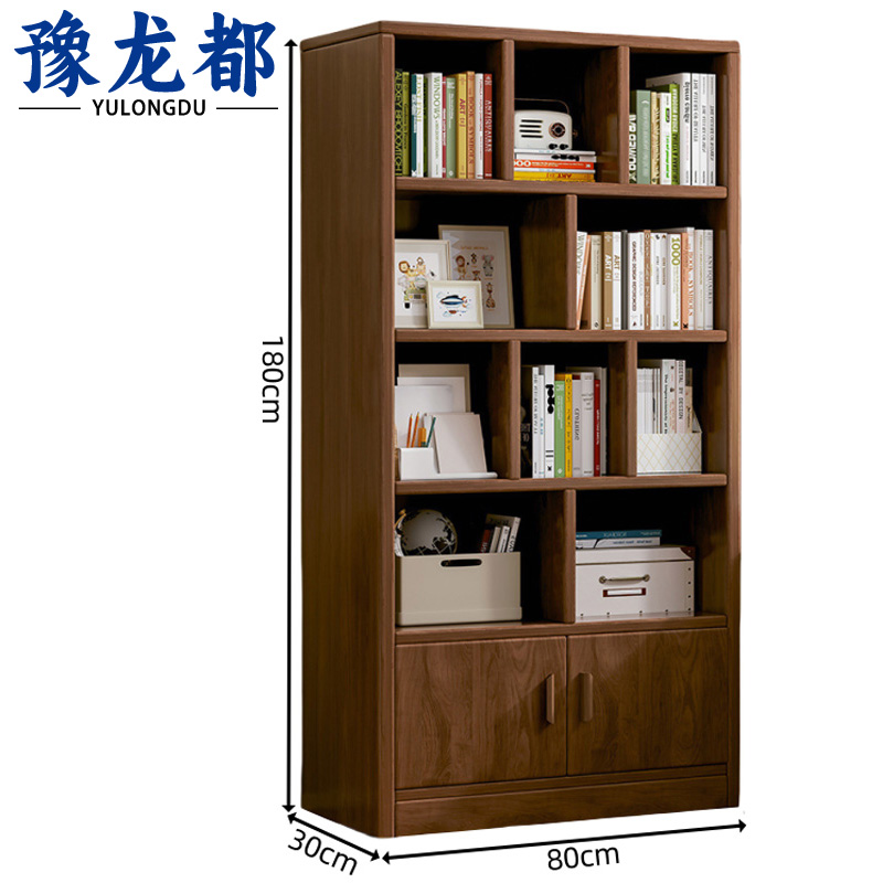 豫龙都书柜木质个高清大图