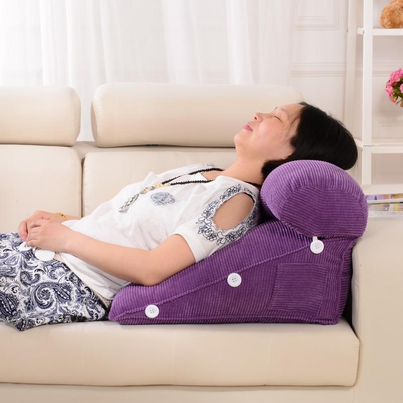 美帮汇沙发靠垫抱枕三角靠垫床头大靠垫办公室腰靠背垫床上靠枕枕