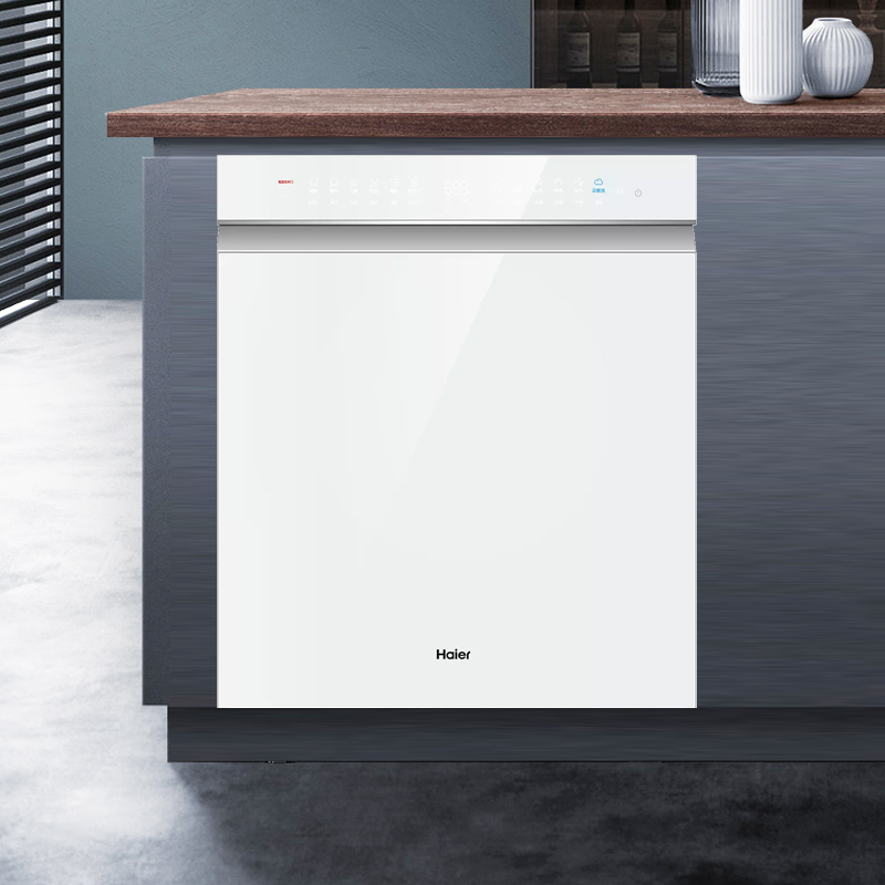 海尔(Haier)15套嵌入式双面洗洗碗机W5000S洗消一体6S全维精洗一级水效开门速干EYBW152266WEU1高清大图