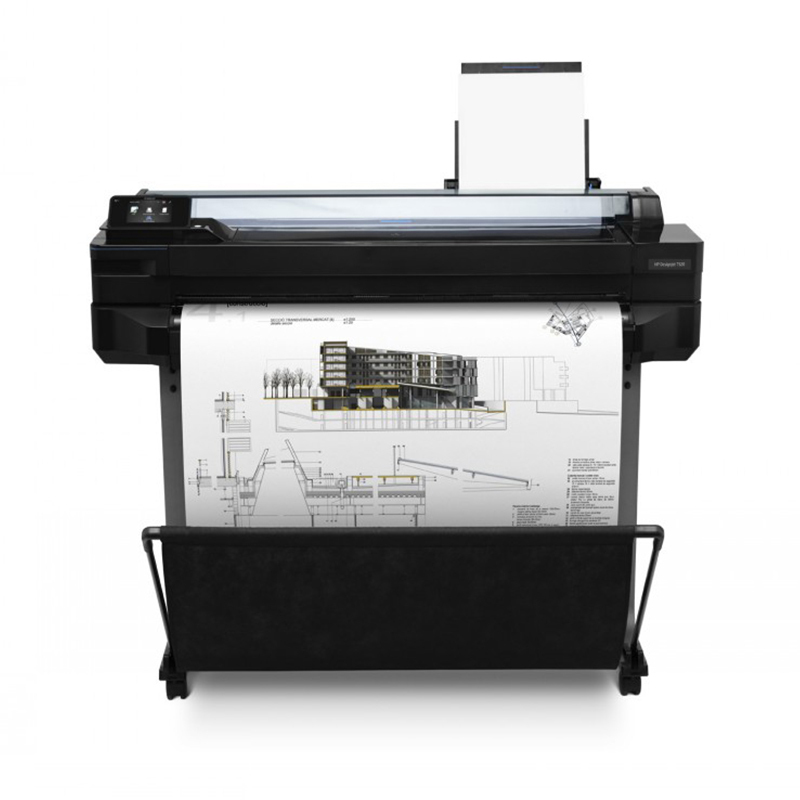 惠普(HP)Designjet T520 A1绘图仪 CAD线条图 大幅面打印机