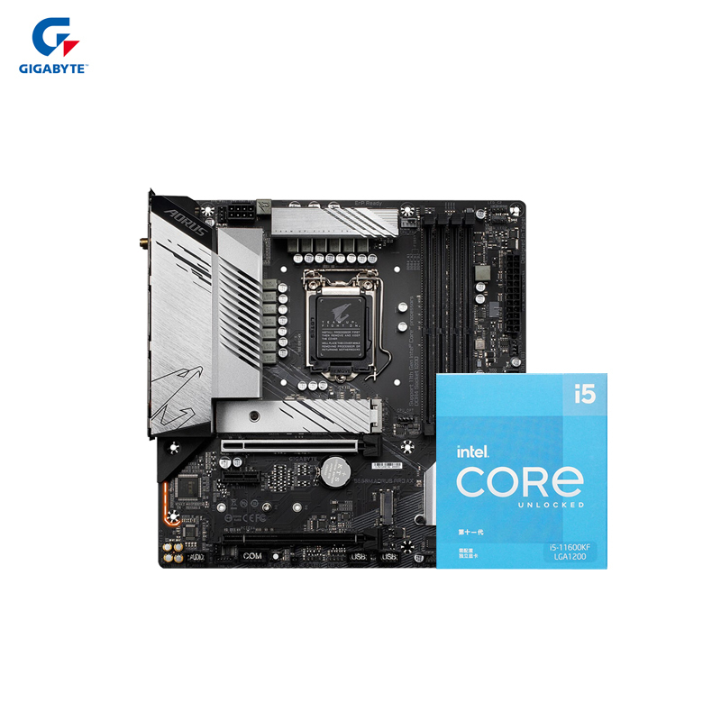 技嘉B560M AORUS PRO AX雪雕主板+英特尔i5-11600KF 板U套装