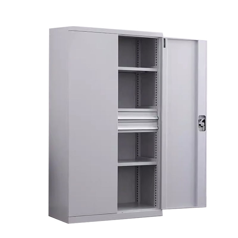 DXBG重型工具柜车间用加厚物件工具储物柜工厂铁皮柜汽修厂零件收纳柜白色四层二抽