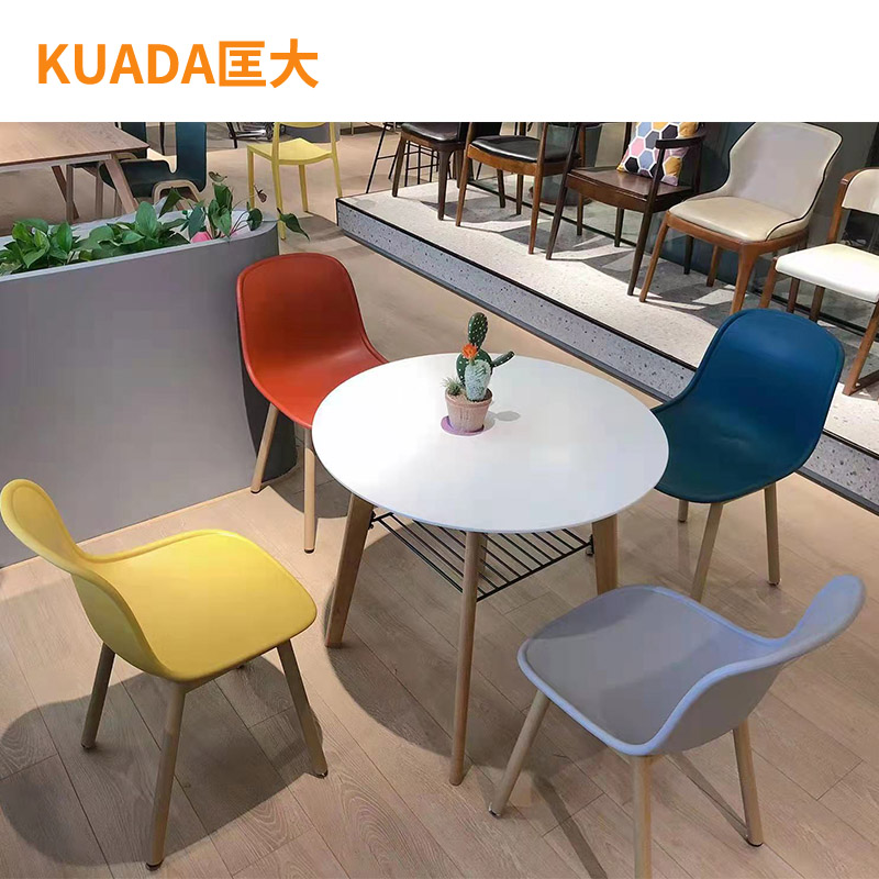 匡大 简约接待洽谈桌椅组合 一桌四椅 KDT889高清大图