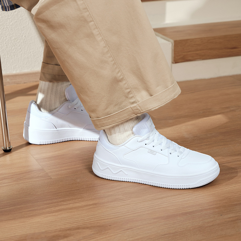 361°男鞋小白鞋运动鞋新款鞋子休闲鞋厚底百搭板鞋男款高清大图