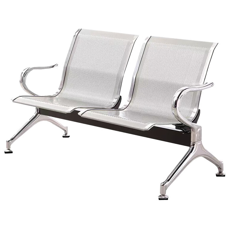 戴劲 钢制排椅机场椅加固加厚医院长椅候诊椅连排输液等候椅 B款双人位