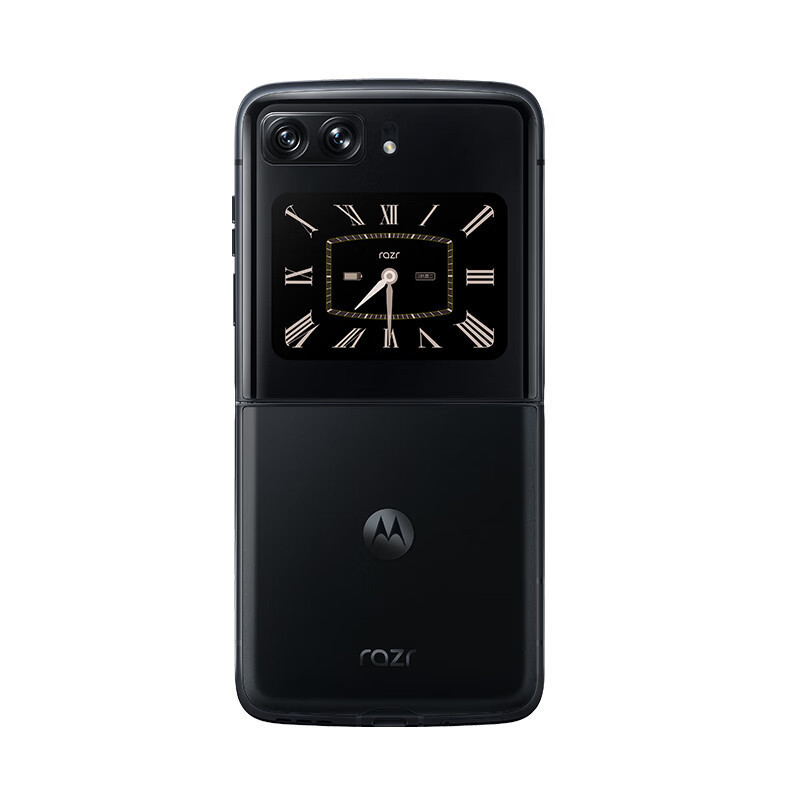 摩托罗拉moto razr 2022 无缝准镜面折叠 内外大双屏 全新骁龙8+ 5000万像素 5G折叠手机 12GB+512GB 锋雅黑