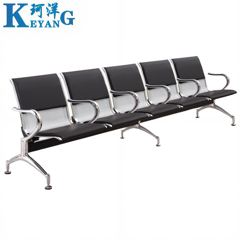珂洋 等候椅 五人位带垫 张高清大图