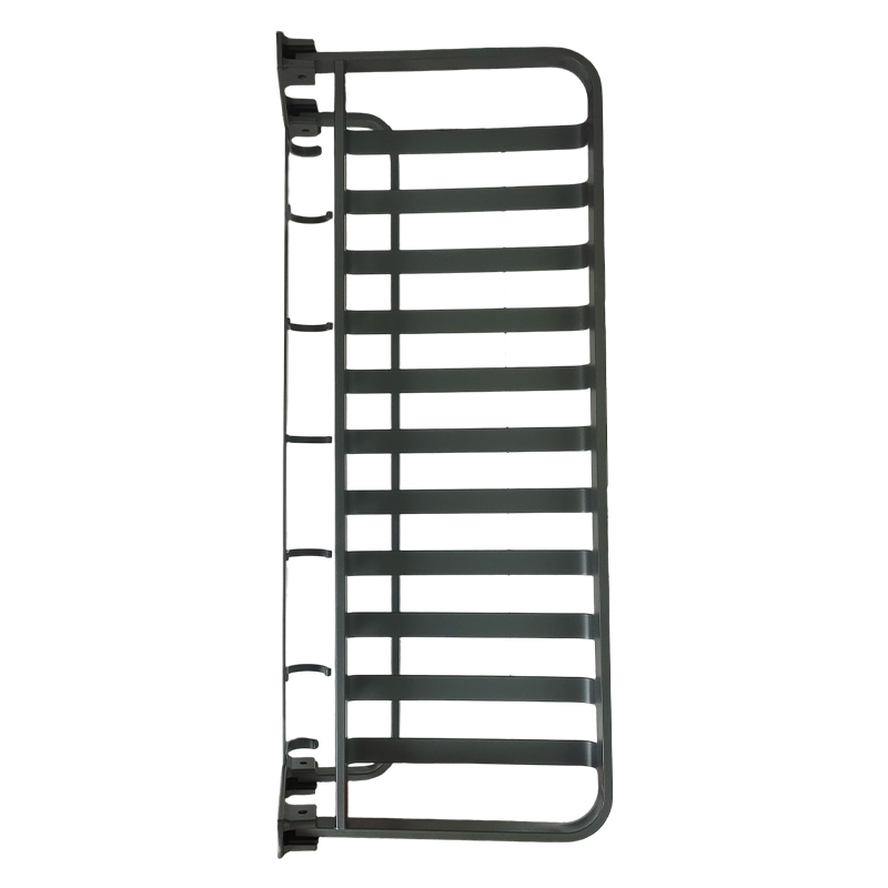 LONMATE-卫生间加宽扁杆网蓝浴巾架SL-129一个高清大图