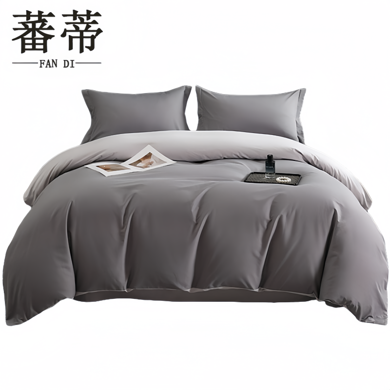 蕃蒂纯棉三件套1.2m床套高清大图
