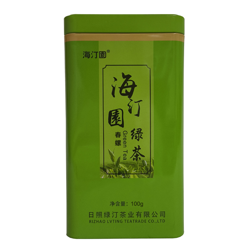 海汀园 春螺绿茶 100g 罐高清大图