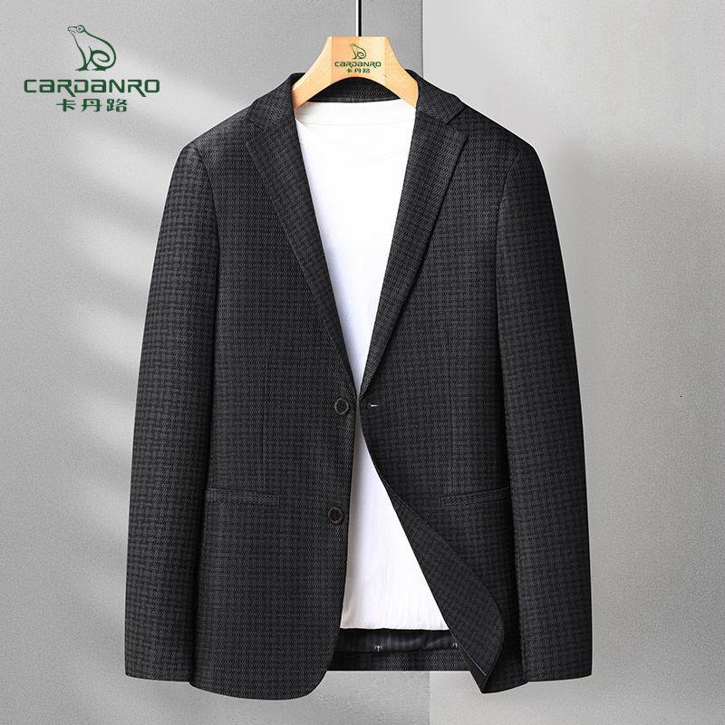 cardanro卡丹路春秋季男士商务休闲西装上衣修身外套西服男装潮流