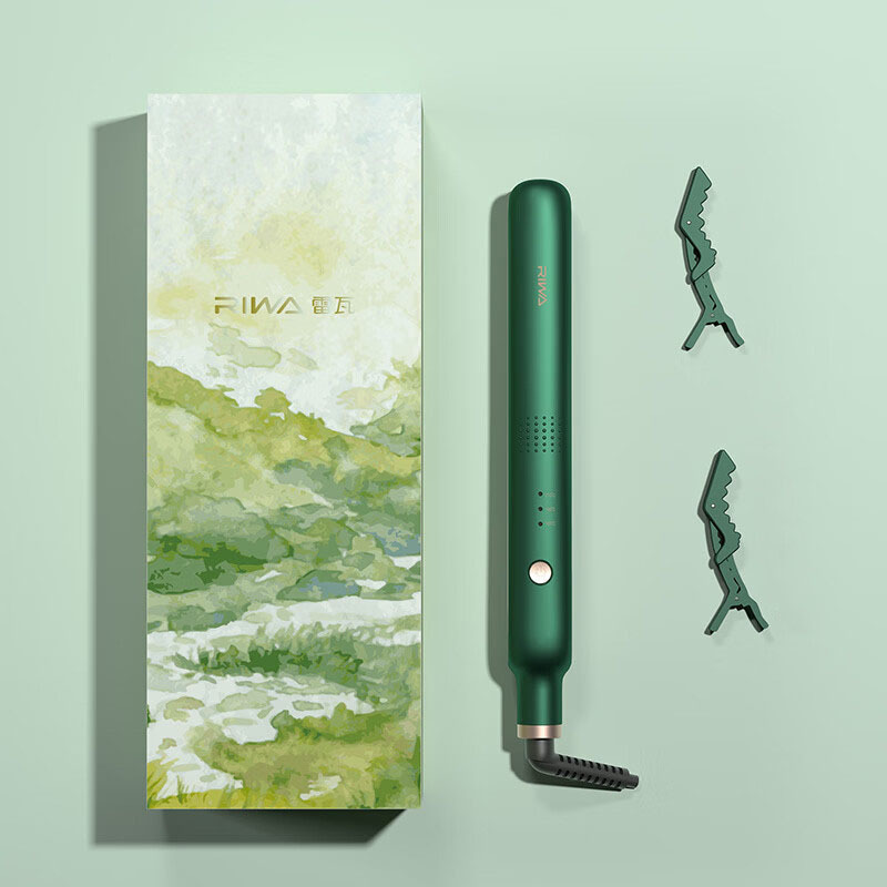 雷瓦卷发棒直板夹弧形夹板负离子卷发器直发夹板卷直两用RB-8350